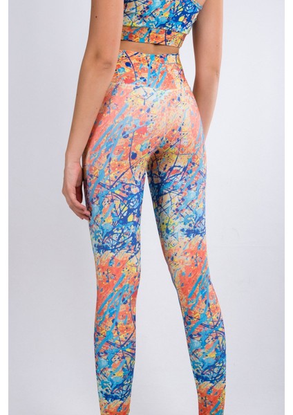 Spor Alt Üst Takım Yüksek Bel Dijital Baskı Tayt ve Büstiyer Ikili Takım indirimleri