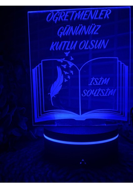 Kişiye Özel Öğretmenler Günü LED Lamba – Öğretmene Özel Hediye modelleri