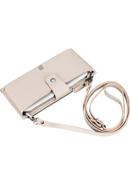Lozan Strap 6.5 Inch Uyumlu Deri Kartlıklı Kılıf Erc3 Bej fiyatları