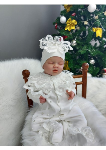 Güpür ve Inci Detaylı Kız Bebek Tulum Seti,mevlüt Takımı fiyatları