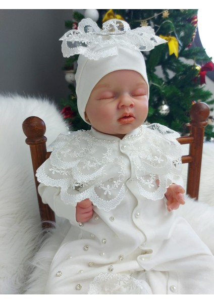 Güpür ve Inci Detaylı Kız Bebek Tulum Seti,mevlüt Takımı fırsatları