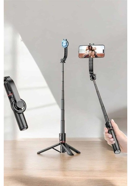 bulurum kumandalı tripod telefon tutucu selfie çubuğu 360 derece dönebilen modelleri