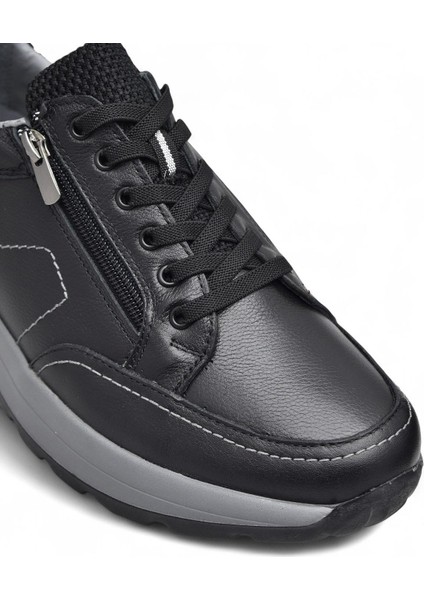 1751 Tam Ortopedik Taban Hakiki Deri Erkek Ayakkabı Fermuarlı Erkek Ayakkabı