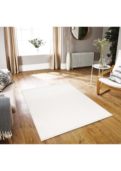 Puffy Peluş Post, Overlok Kaymaz Taban Halı 8 Renk Siyah modelleri