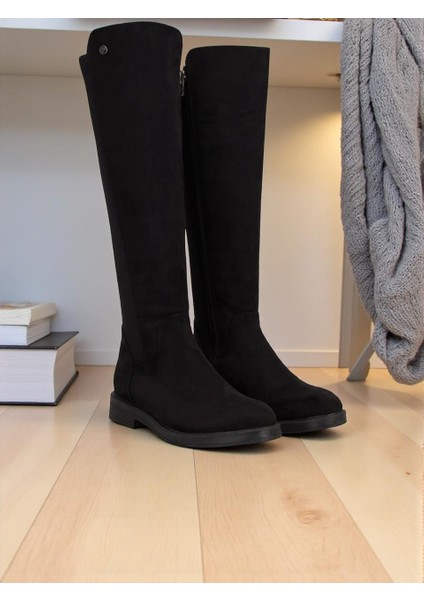 Pierre Cardin 52066 Siyah Nubuk Tam Ortopedik Günlük Kadın Çizme