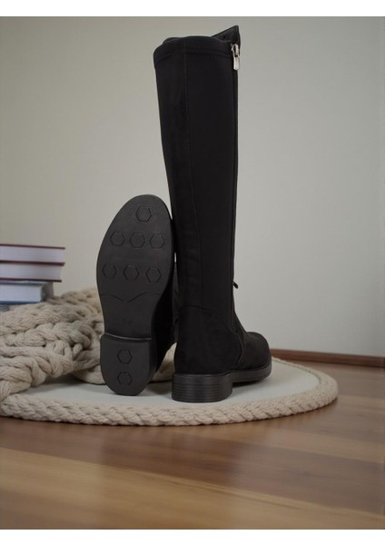 Pierre Cardin 52066 Siyah Nubuk Tam Ortopedik Günlük Kadın Çizme fırsatları