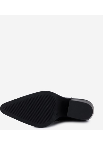 Kadın Hakiki Deri Siyah/beyaz Western Bot 1072 9258 Bn Bot SK25-26 Sıyah/beyaz fırsatları