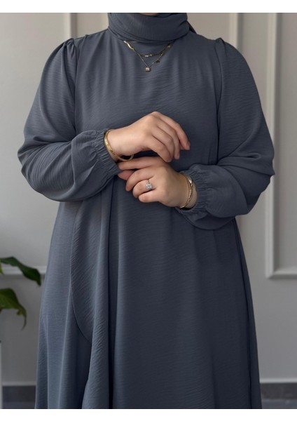 Marka Büyük Beden Uyumlu Ön Arka Pelerin Aerobin Kumaş Elbise modelleri