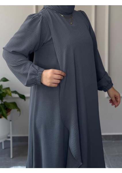 Marka Büyük Beden Uyumlu Ön Arka Pelerin Aerobin Kumaş Elbise fırsatları