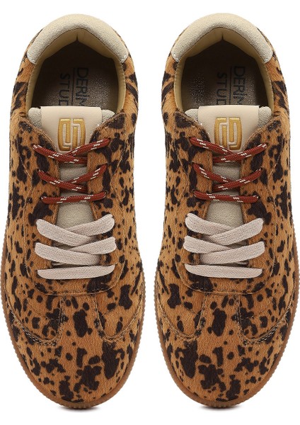 Studio Kadın Leopar Bağcıklı Desenli Sneaker 25AFD4353W2