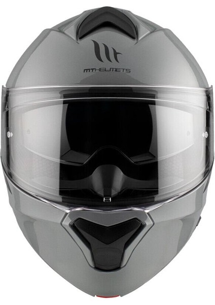 mt Genesıs Sv Solıd A12 Parlak Gri Çene Açılır Kask fiyatları