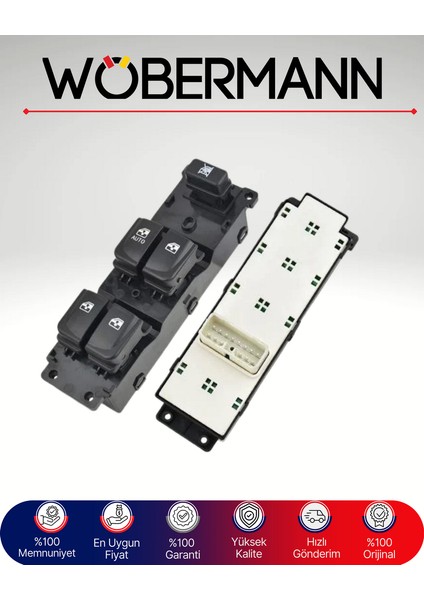 Hyundai I20 Cam Açma Düğme Paneli | Sürücü Ana Kumanda Ünitesi | Auto Özellikli