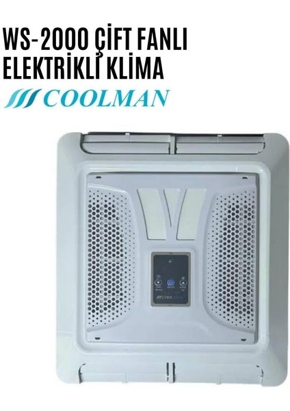WS-2000 Karavan Elektrikli Tavan Kliması Çift Fanlı - 12V fiyatları