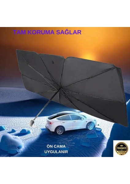 Volkswagen Tiguan Tüm Araçlara Uyumlu Ön Cam Şemsiye Güneşlik Cn