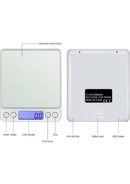 Dijital Hassas Mutfak Terazisi Hassas Tartı 2000 Gr/01 gr Hassasiyet fiyatları