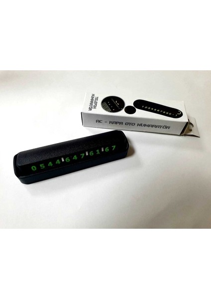 Araç Park Numaratör Numaratik Parktel Numaralık Park Tel Fosforlu Siyah Tr