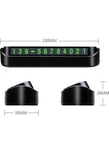 Araç Park Numaratör Numaratik Parktel Numaralık Park Tel Fosforlu Siyah Tr fiyatları