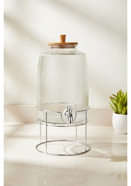 Flow Akasya Kapaklı Cam Sebil 6l fiyatları