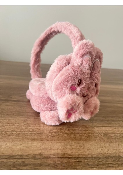 Kadın/kız Çocuk Tavşan Figürlü Soft Peluş Kışlık Kulaklık