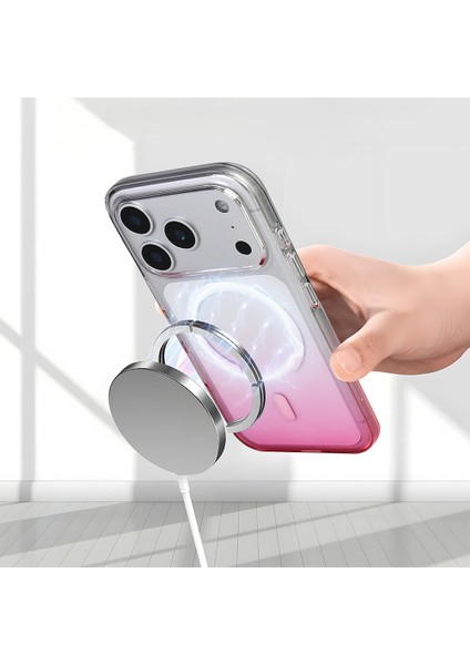 Apple iPhone 17 Pro Max Kılıf M-Safe Şarj Özellikli Septik Silikon Kapak modelleri