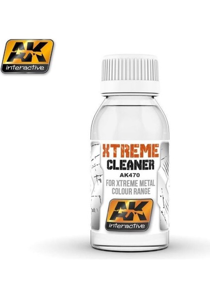 Ak 470 100 Ml. Temizleme Tineri, Xtreme Metal Serisi