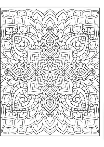 Mandala Boyama Kitabı (Spiralli – Arkası Boş Bırakılmıştır) fiyatları