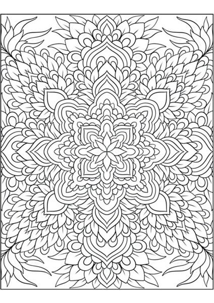 Mandala Boyama Kitabı (Spiralli – Arkası Boş Bırakılmıştır) modelleri