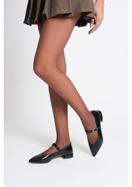 Htiderem Kadın Siyah Günlük Kısa Topuklu Ayakkabı fırsatları