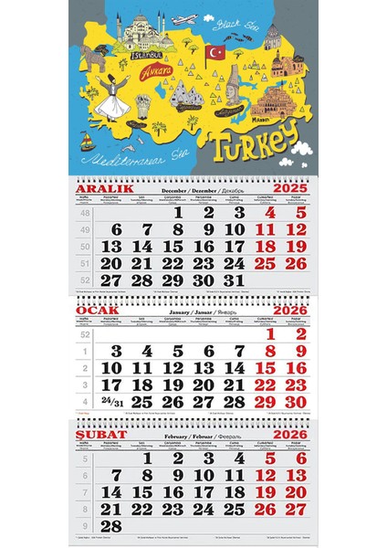 2026 Yılı Gemici Takvimi-Kültürel Miraslarımız