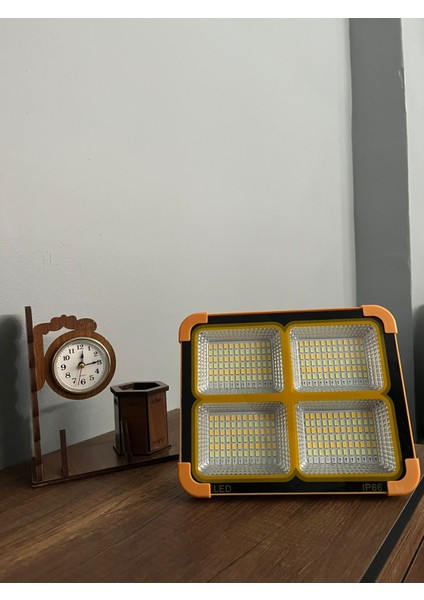 Forlife Taşınabilir Solar Projektör IP44 Güneş Enerjili 3 Renk Modu Dimmerli ve Şarjlı LED Işık