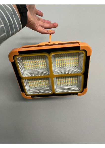 Forlife Taşınabilir Solar Projektör IP44 Güneş Enerjili 3 Renk Modu Dimmerli ve Şarjlı LED Işık indirimleri