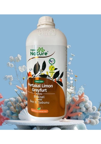 Bitkisel Sıvı El Sabunu ''portakal & Limon & Greyfurt Kokulu'' - 2.5lt