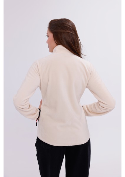 Kadın Slim Fit Tam Fermuarlı Polar Ceket modelleri