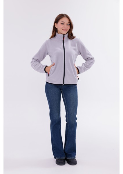 Kadın Slim Fit Tam Fermuarlı Polar Ceket fiyatları