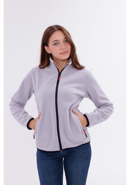 Kadın Slim Fit Tam Fermuarlı Polar Ceket fırsatları