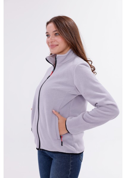 Kadın Slim Fit Tam Fermuarlı Polar Ceket indirimleri