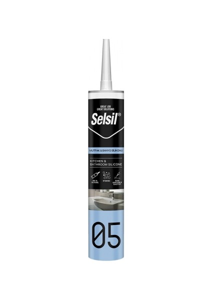 Selsil 05 Şeffaf Mutfak ve Banyo Silikon 280ML (5324)