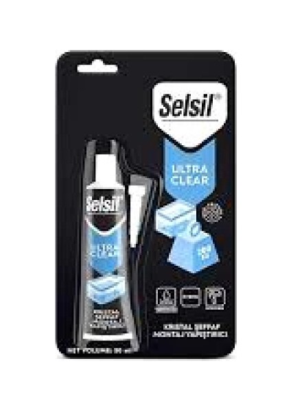 Selsil Şeffaf Montaj Yapıştırıc Ultra Clear 50ML (5324)