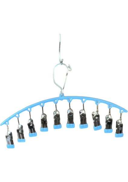 Çoklu Şal Askısı, Metal Mandallı Şal Askısı, 10 Mandallı Askı