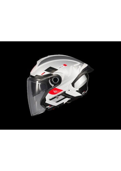 Kask mt Cosmo Sv Silence A2 Gloss Gümüş Gözlüklü