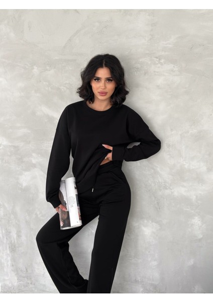 Kadın Basic Eşofman Takımı Içi Polarlı Modal Kumaş fırsatları