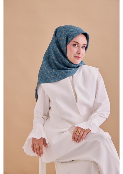 Twill Ipek Eşarp - 11479-18 Haki fırsatları