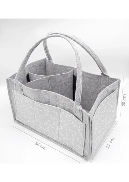Bfs Babyjem Keçe Anne Bebek Bakım Çantası 772 Gri Çiçek fiyatları