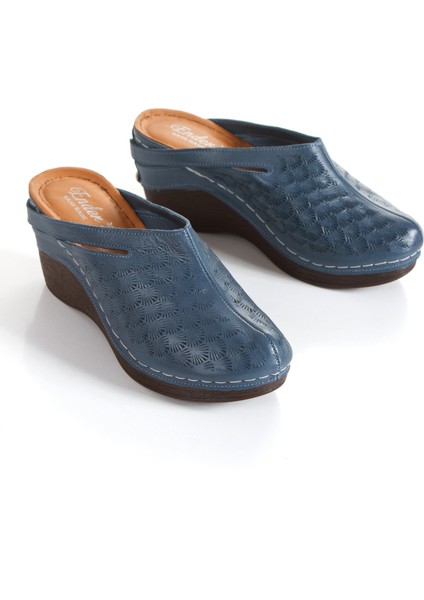 Iç Dış %100 Hakiki Deri Önü Kapalı Sabo Model Dolgu Hafif Taban Kadın Terlik modelleri