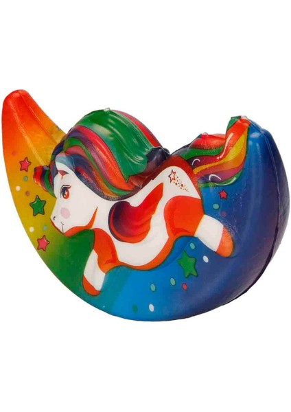 Squishy Ay Unicorn: Slow Rising Köpük Oyuncak! Kawaii Stres Giderici Figür