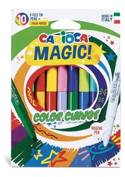 Renk Değiştiren Sihirli Keçeli Boya Kalem ( 9 Renk + 1 Renk Değiştirici Kalem)