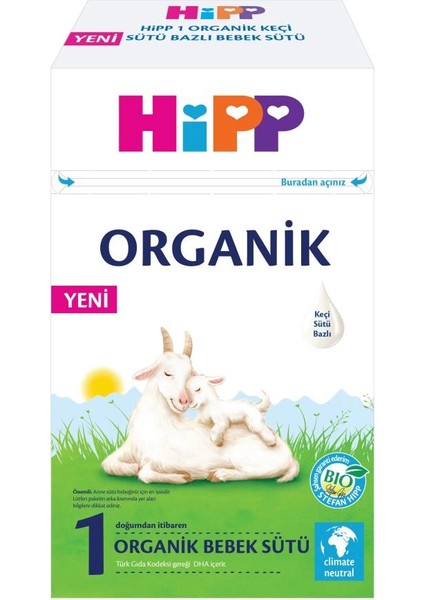 Bfs P 1 Organik Keçisütü Bazlı Bebek Sütü 400 gr