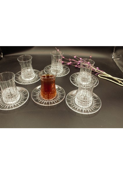 Kesme Liz Desenli Heybeli Çay Takımı modelleri