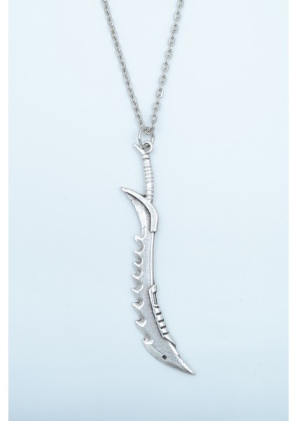 Kılıç Gümüş Kaplama Düz Zincir Kolye