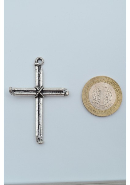 Çivili Haç Gümüş Kaplama Düz Zincir Kolye fırsatları